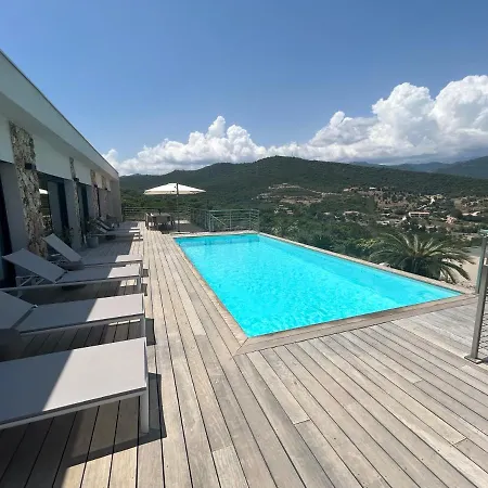 Pura Corsica With Sea View And Private Pool 别墅 孔卡