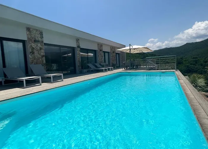 Pura Corsica With Sea View And Private Pool