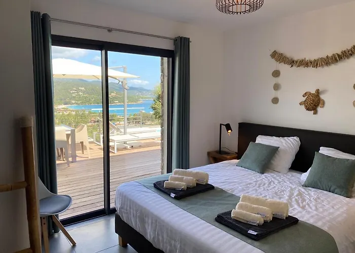 Pura Corsica With Sea View And Private Pool 빌라