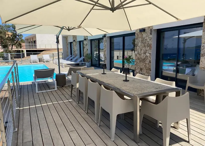 Pura Corsica With Sea View And Private Pool 콩카