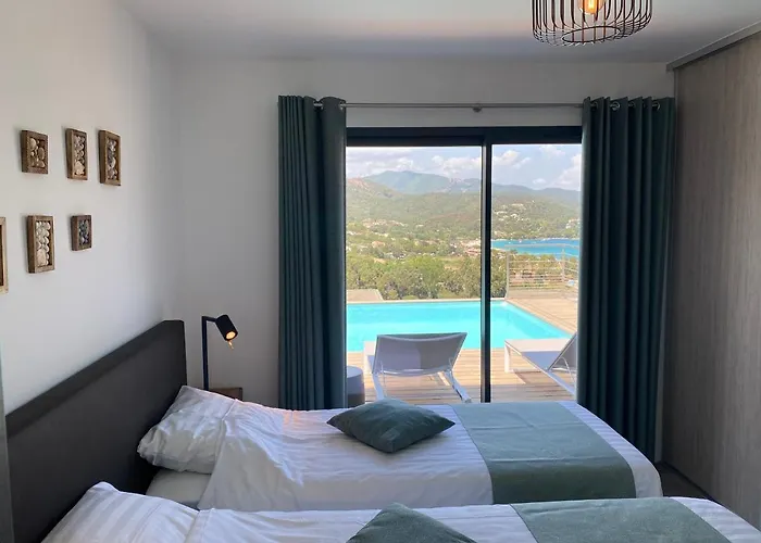 Pura Corsica With Sea View And Private Pool 빌라 콩카