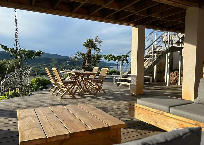 Pura Corsica With Sea View And Private Pool